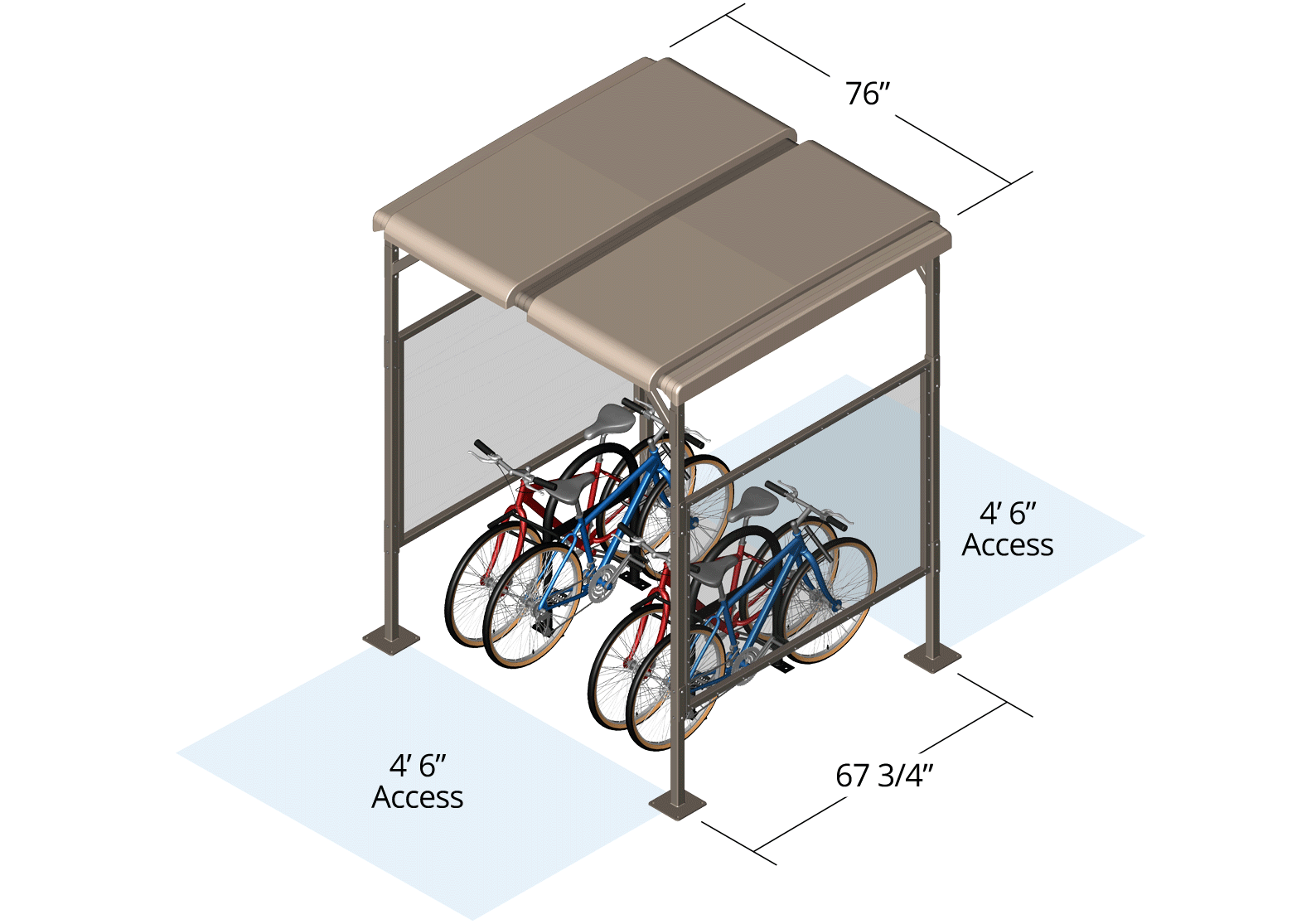 Bike Shelter Dimensions