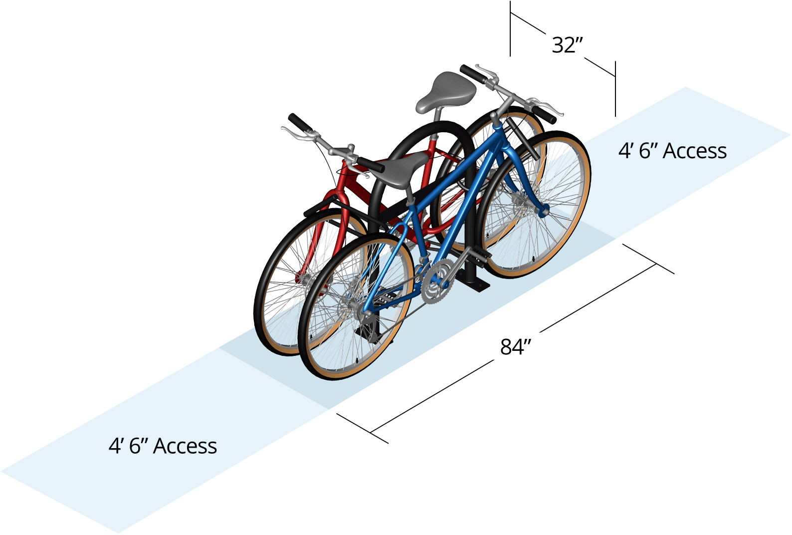 Bicycle parking area new arrivals