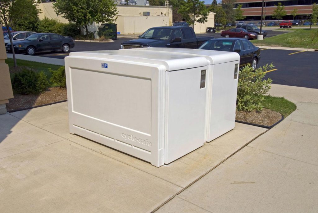 CycleSafe ProPark Bike Locker, Custom White