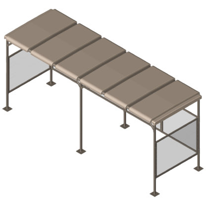 CyclePort Bike Shelter, 6-Top