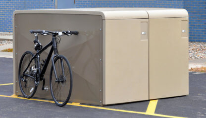 CycleSafe EcoPark Bike Locker, Four Bike Capacity