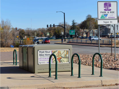 Bike Locker Display Panel, Colorado Park & Ride (60" x 24")