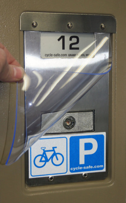 Bike Locker Door Lock Weather Shield