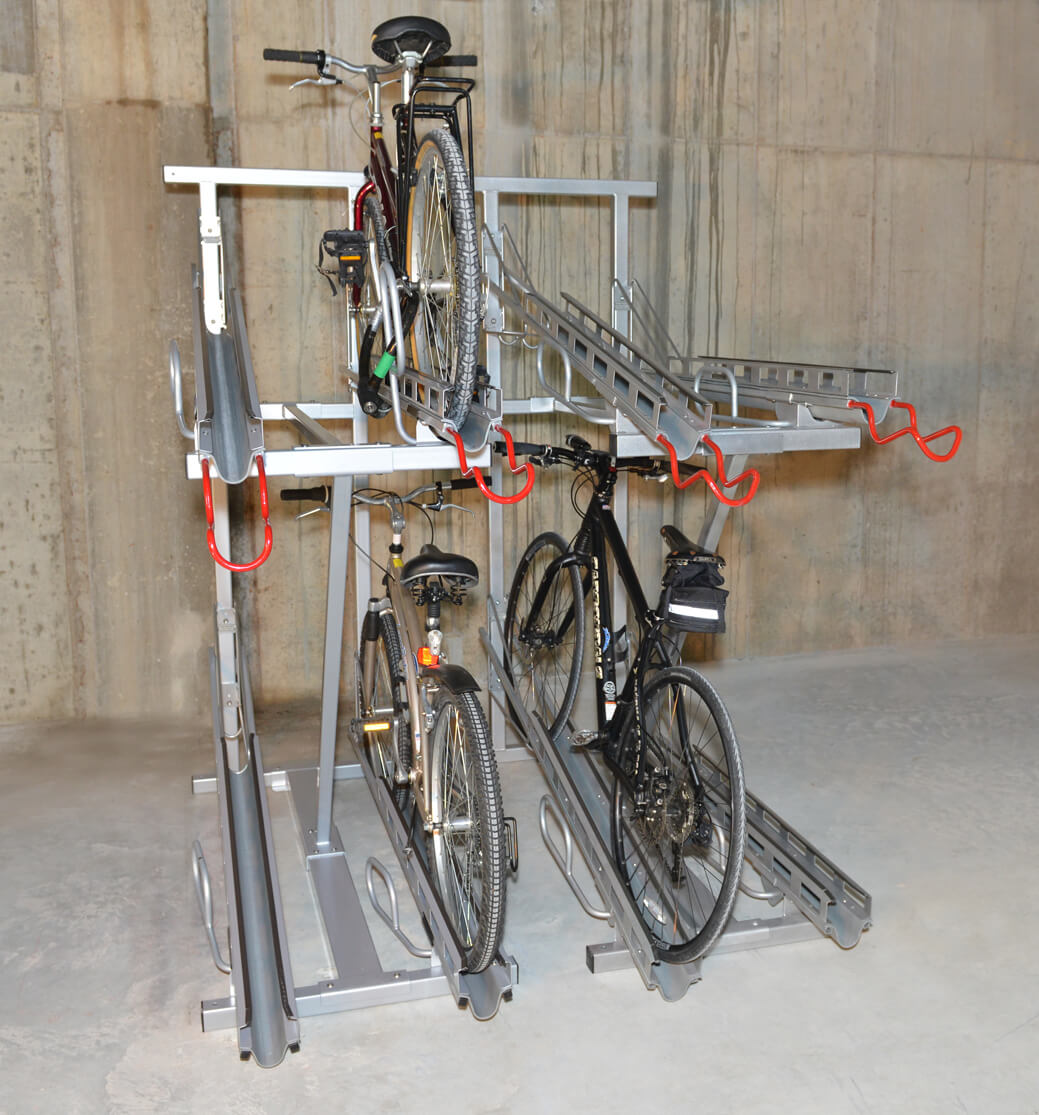 two tier bike racks