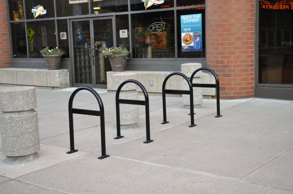 Bike U Rack with Crossbar Hoop Rack CycleSafe