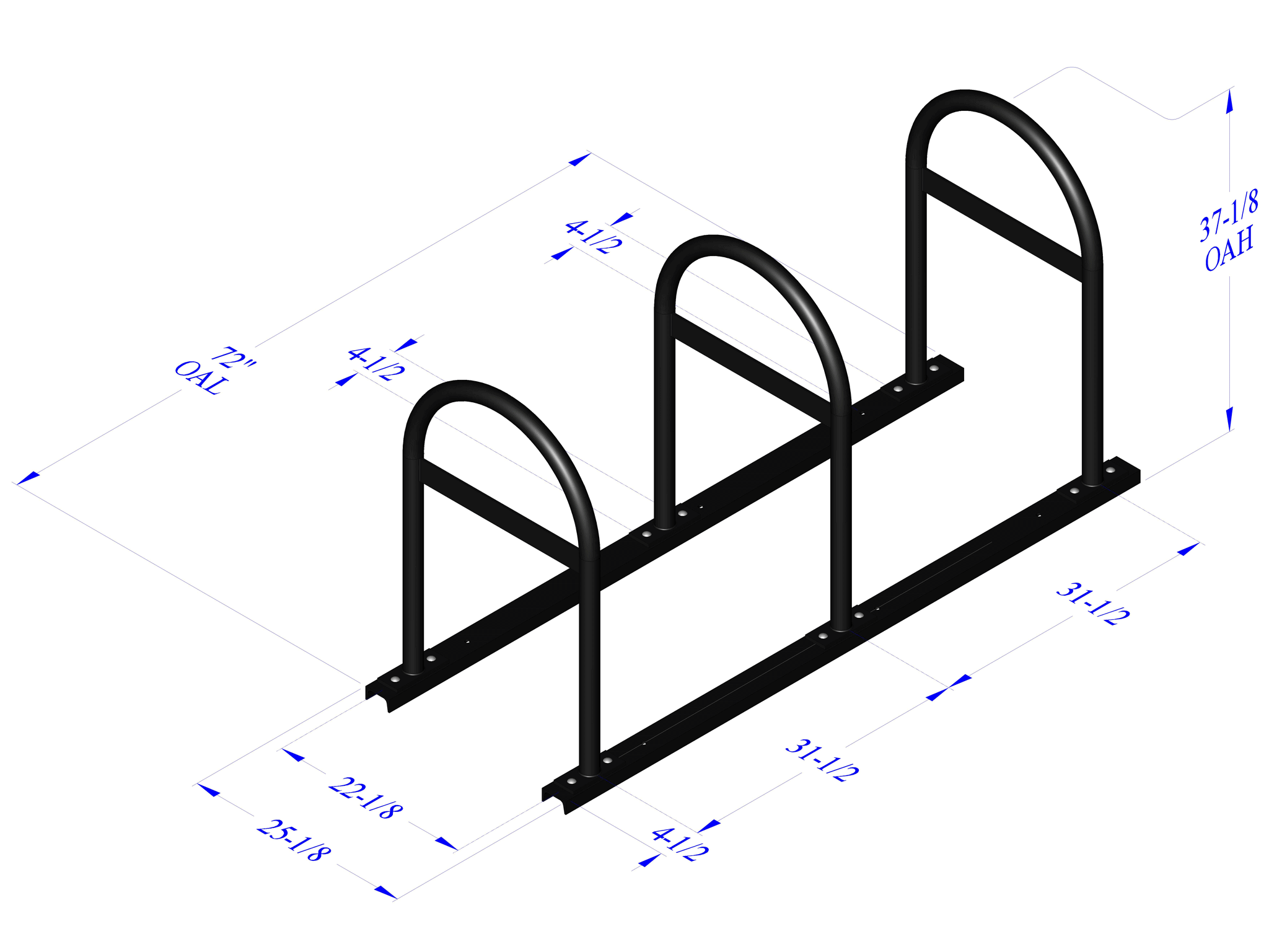 Rail Mount Bike Rack CycleSafe