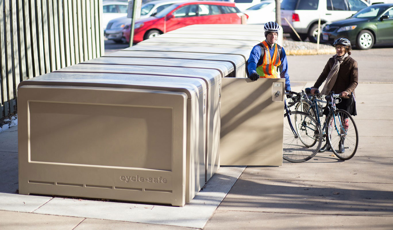 Electronic Access Bike Locker