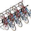 Hi-Lo Bike Stall, 8 Bike, Strut Base