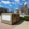 ProPark Door-View Bike Locker with Digital Access, at the Capitol Building, Lansing, Michigan