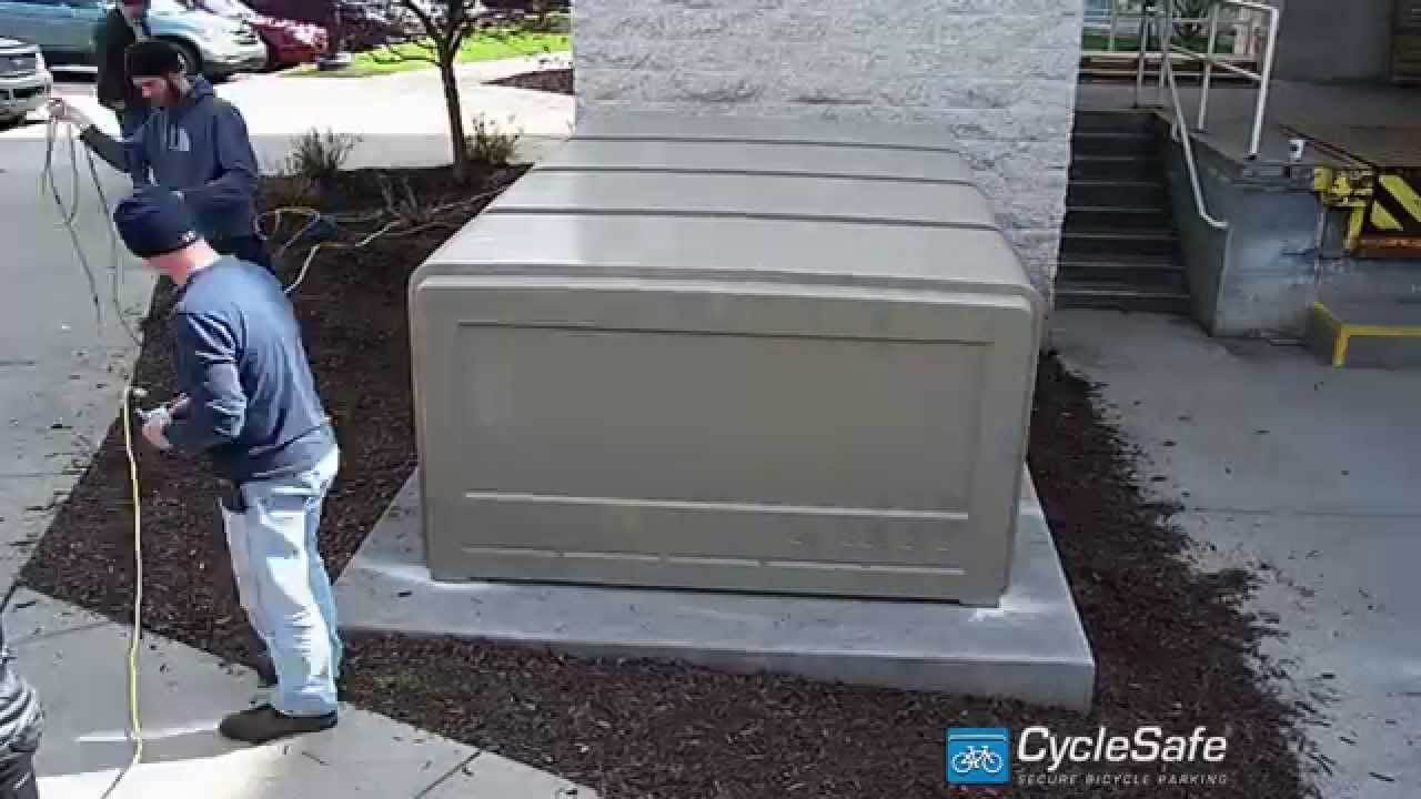 CycleSafe 8-Bike Locker Installation Time-lapse