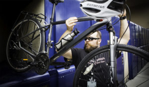 Example of CycleSafe secure bike parking solution for office and commercial facilities