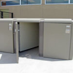 Three CycleSafe ProPark bicycle lockers help meet long-term bike parking guidelines and requirements