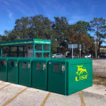 ProPark Bike Locker, University of Southern Florida. Custom color.