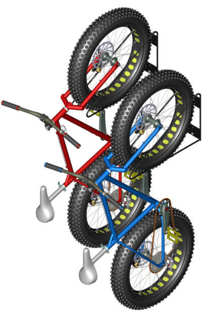 Fat Tire Bike Wall Rack