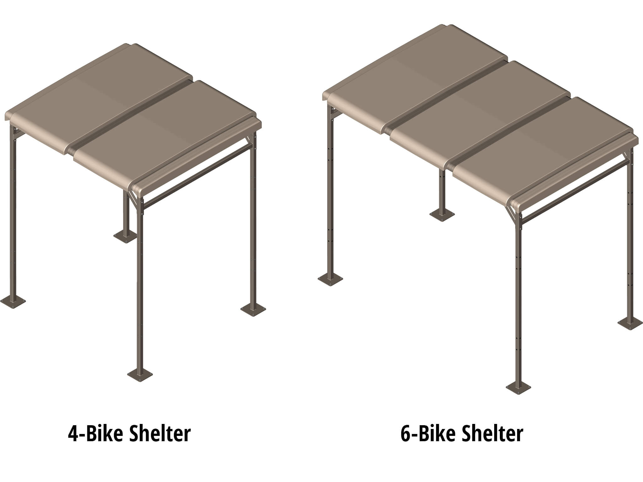 Modular Bike Shelter Top Panels