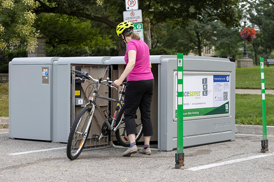 Bicycle lockers in London, Ontario