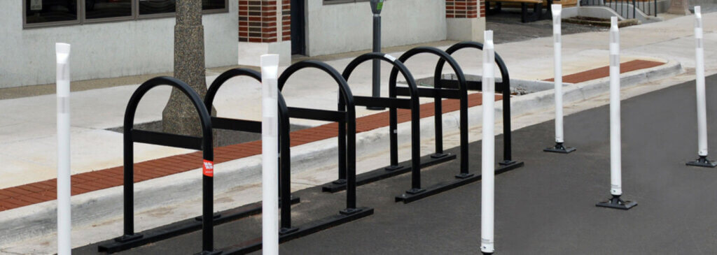 Complete Streets rail mount bike rack