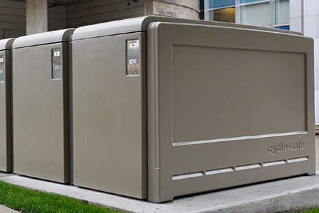 smart bike lockers