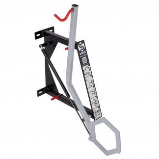 Tip-Up Bike Rack, Vertical Wall-Mounted & Lift-Assist