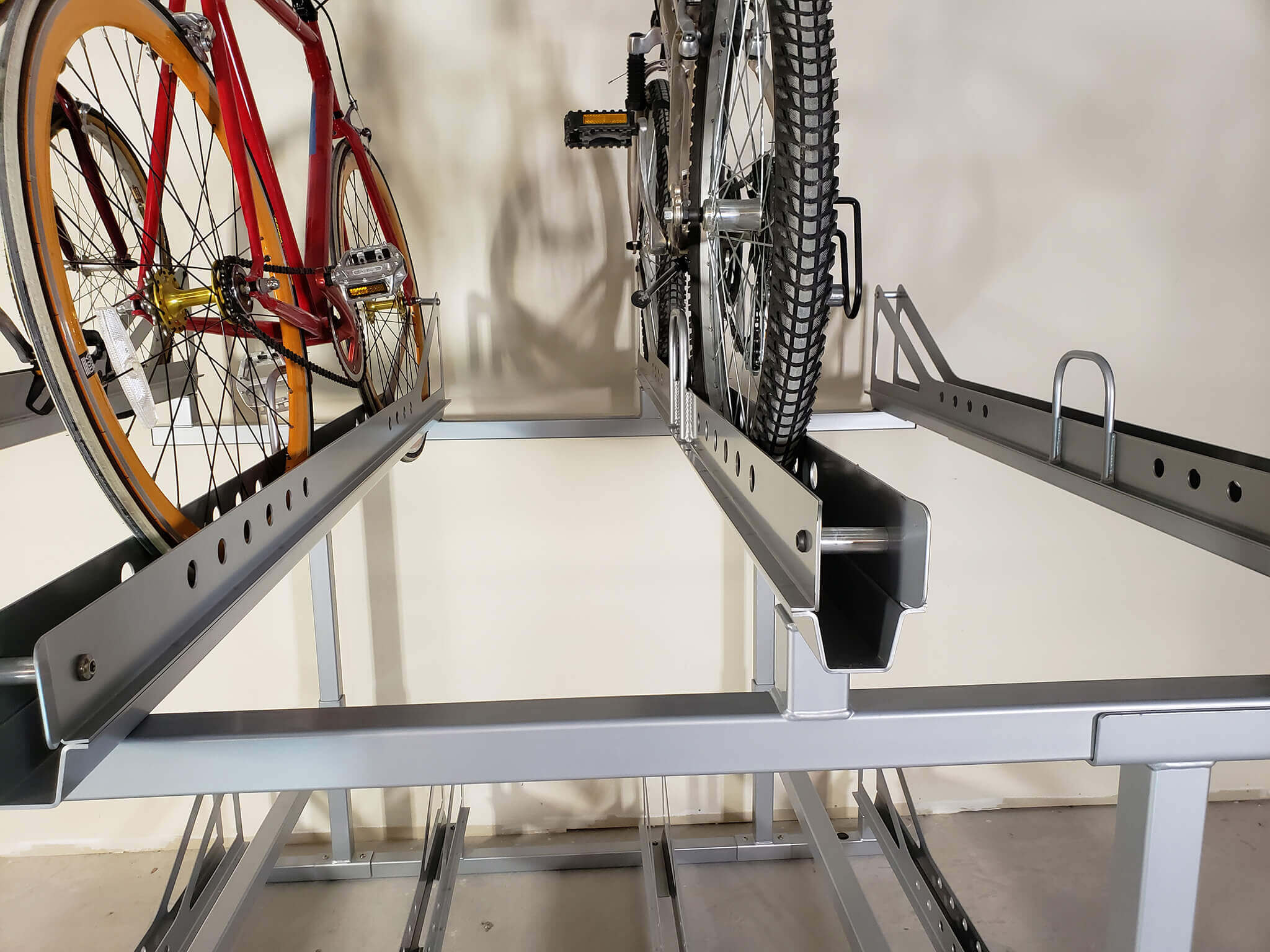 Interlocking Bike Rack High-Density Double-Tier Bike Rack | OctoRack™
