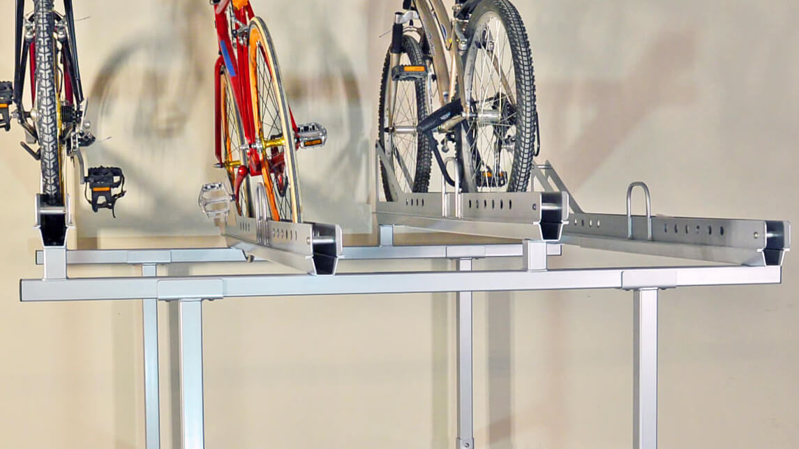 Interlocking Bike Rack High-Density Double-Tier Bike Rack | OctoRack™