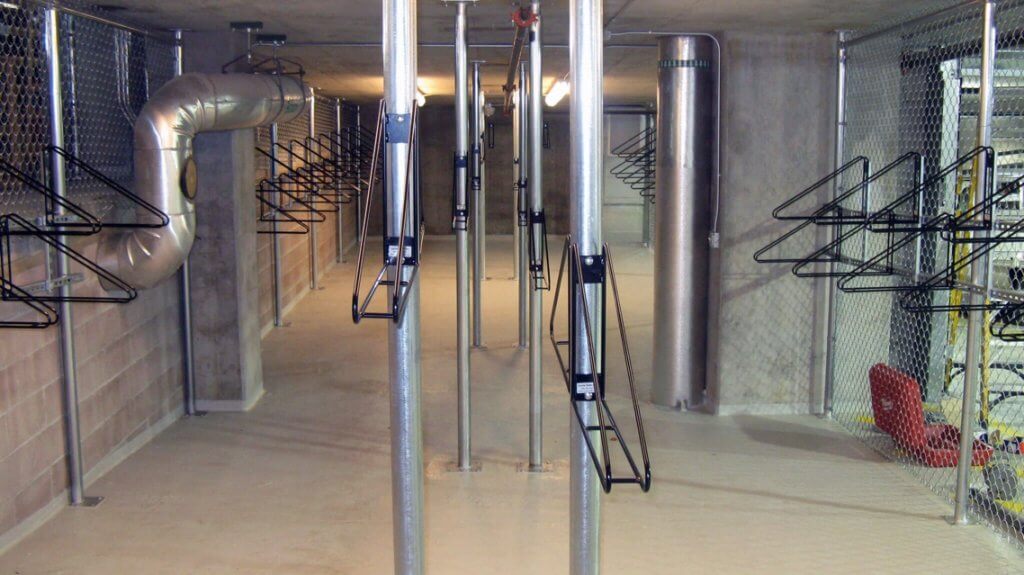 FattyRacks™ and WallRacks™ can be easily mounted to metal poles and chain-link fencing